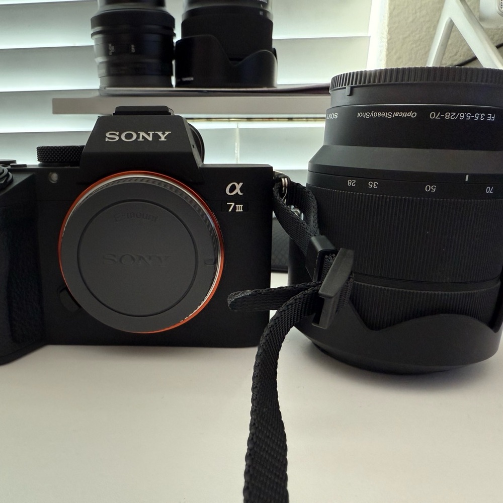 Sony a7iii body + Sony 28-70mm fe 3.5-5.6